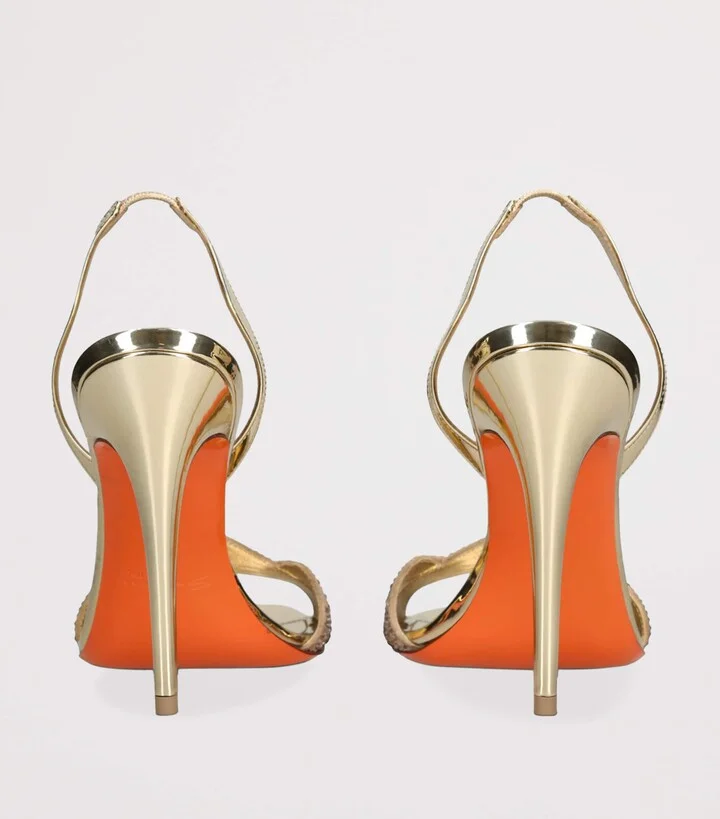 Santoni Leather Serena Heeled Sandals 105 - Image 2
