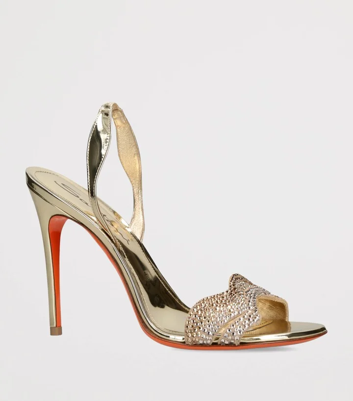 Santoni Leather Serena Heeled Sandals 105 - Image 3