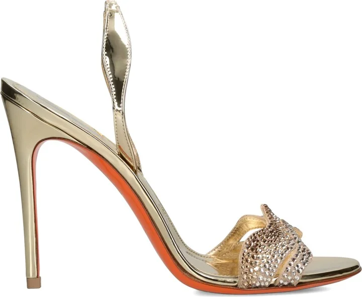 Santoni Leather Serena Heeled Sandals 105