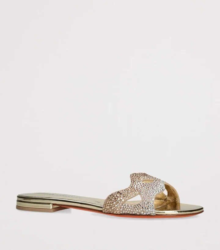 Santoni Leather Serena Sandals - Image 3