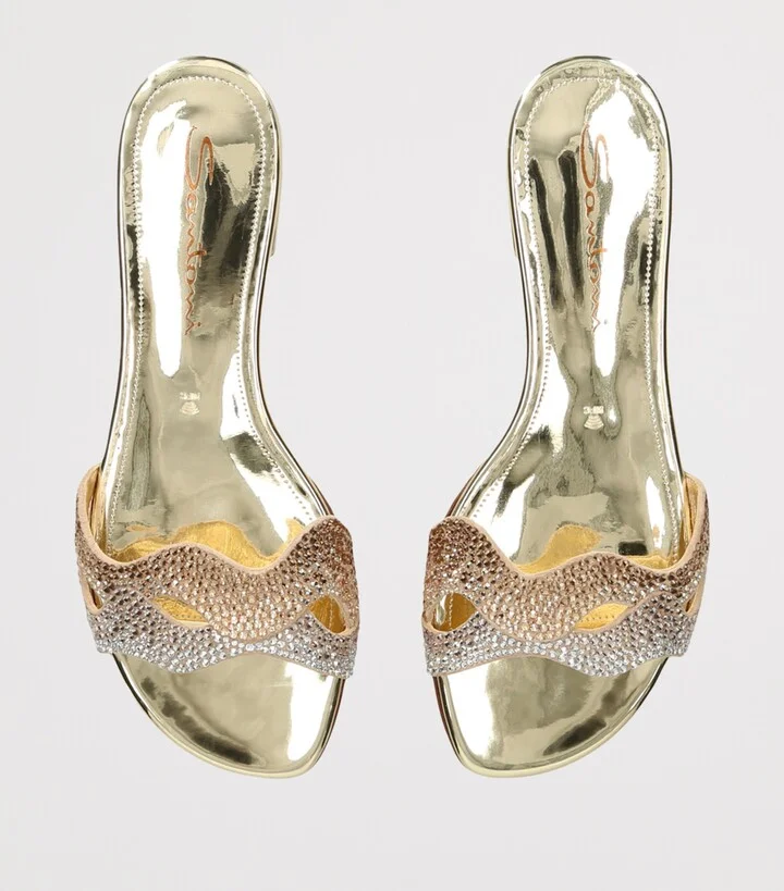 Santoni Leather Serena Sandals - Image 4