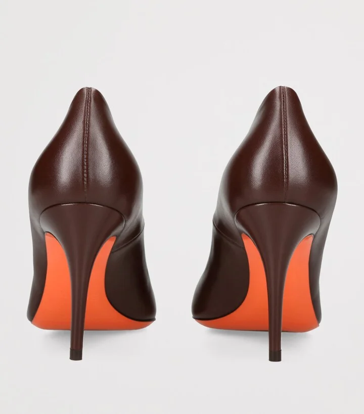 Santoni Leather Sibille Pumps 85 - Image 2