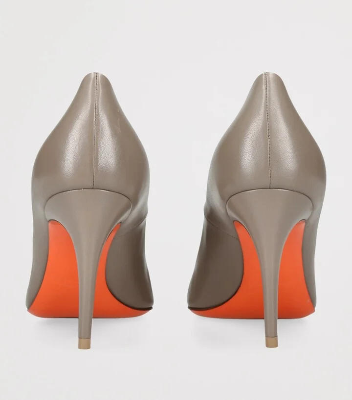 Santoni Leather Sibille Pumps 85 - Image 2