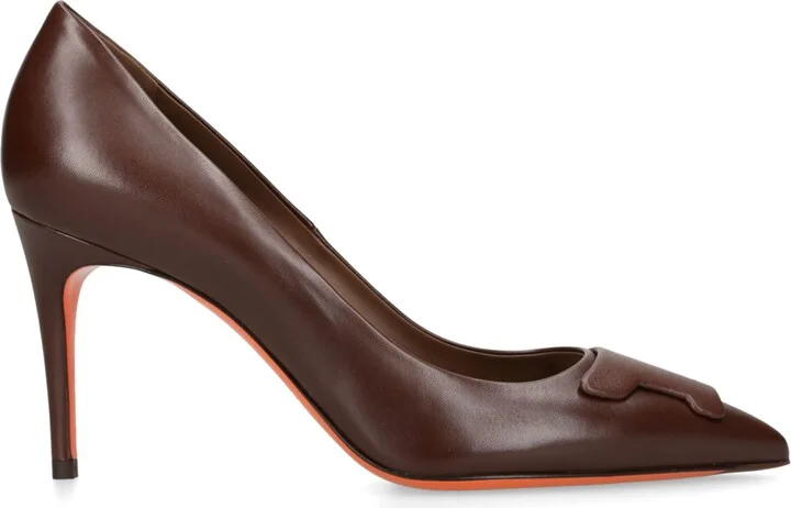 Santoni Leather Sibille Pumps 85