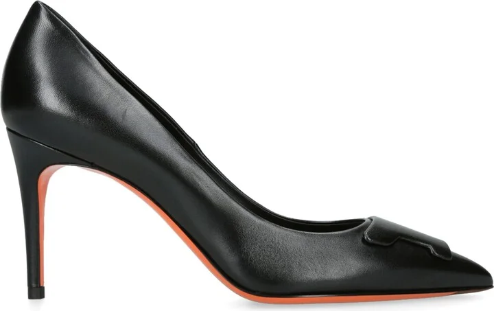 Santoni Leather Sibille Pumps 85
