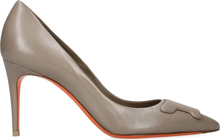 Santoni Leather Sibille Pumps 85