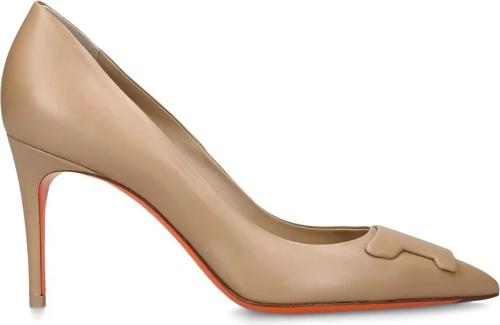 Santoni Leather Sibille Pumps 85