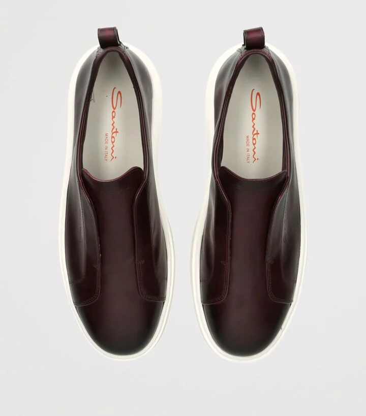 Santoni Leather Victory Sneakers - Image 4