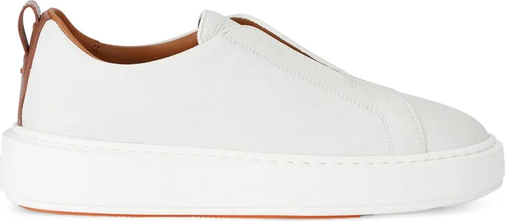 Santoni Leather Victory Sneakers