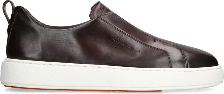 Santoni Leather Victory Sneakers