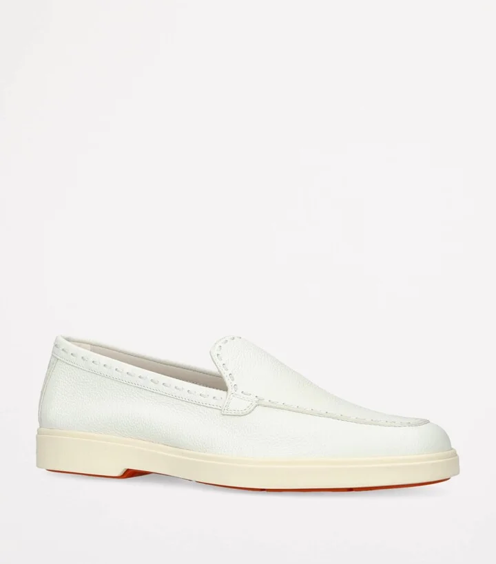Santoni Leather Yalta Loafers - Image 2