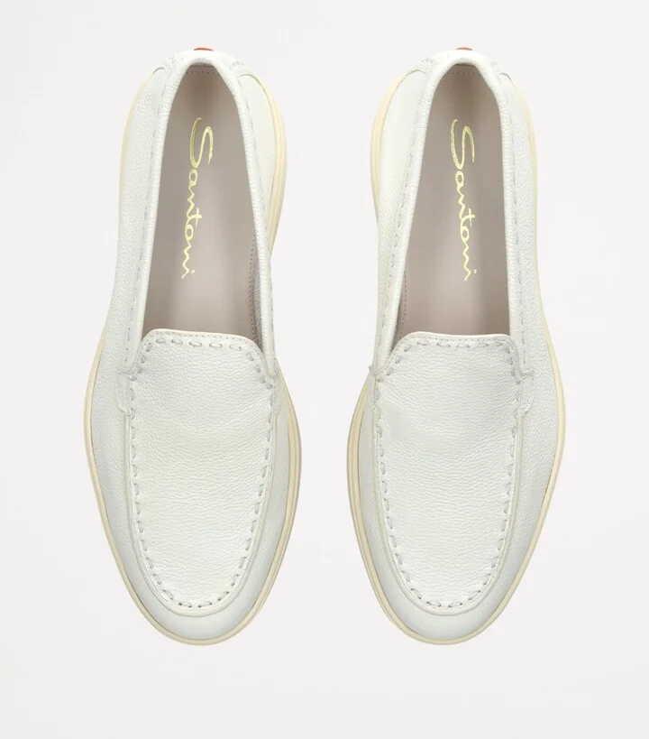Santoni Leather Yalta Loafers - Image 3