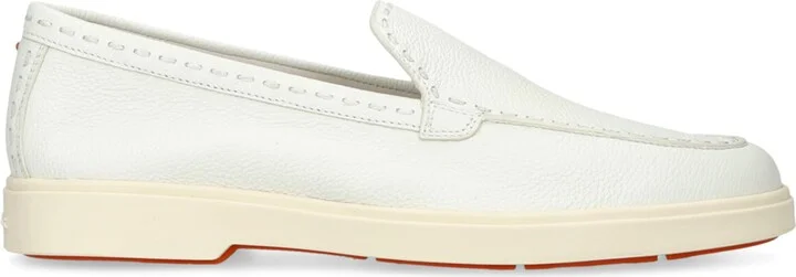 Santoni Leather Yalta Loafers