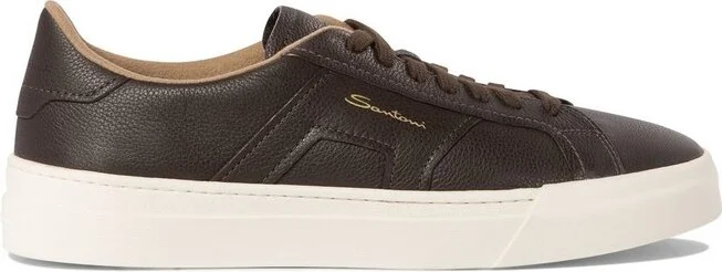 Santoni Logo Printed Low-Top Sneakers