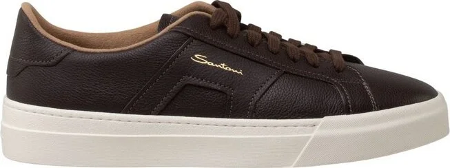 Santoni Logo Printed Low-Top Sneakers