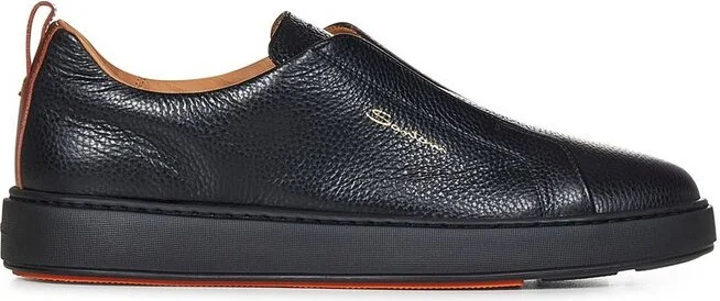 Santoni Logo Printed Slip-On Sneaker
