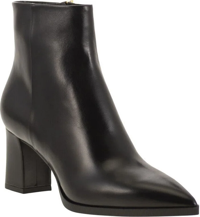 Santoni Medium Heel Leather Ankle Boot - Image 2