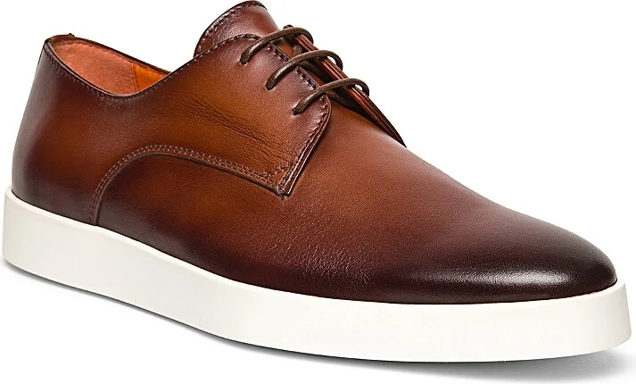 Santoni Men's Atlantis Lace Up Plain Toe Dress Shoes