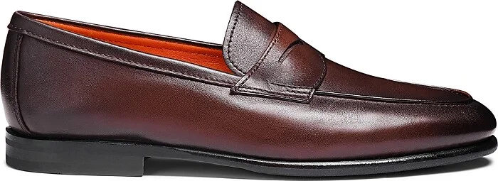 Santoni Men's Carlos Slip On Penny Loafers
