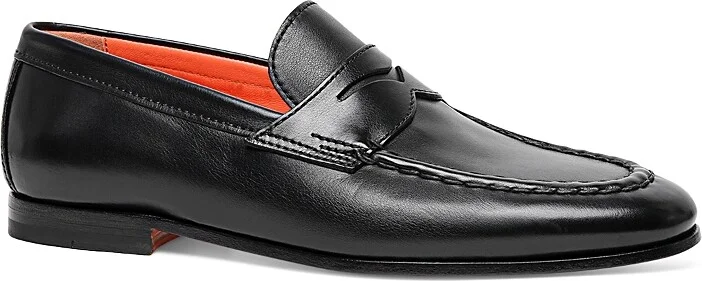 Santoni Men's Carlos Slip On Penny Loafers