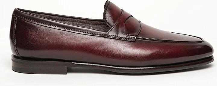 Santoni Men's Carlos Slip On Penny Loafers