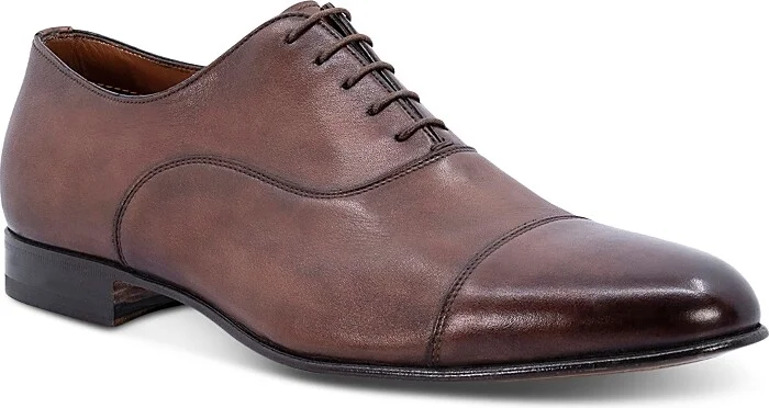 Santoni Men's Darian Cap Toe Dress Shoes