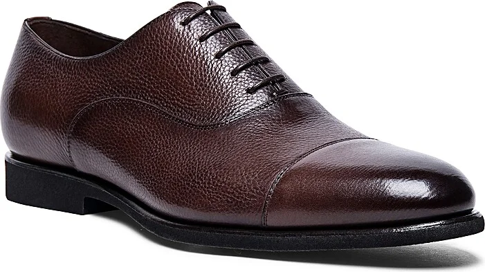 Santoni Men's Darian Cap Toe Dress Shoes