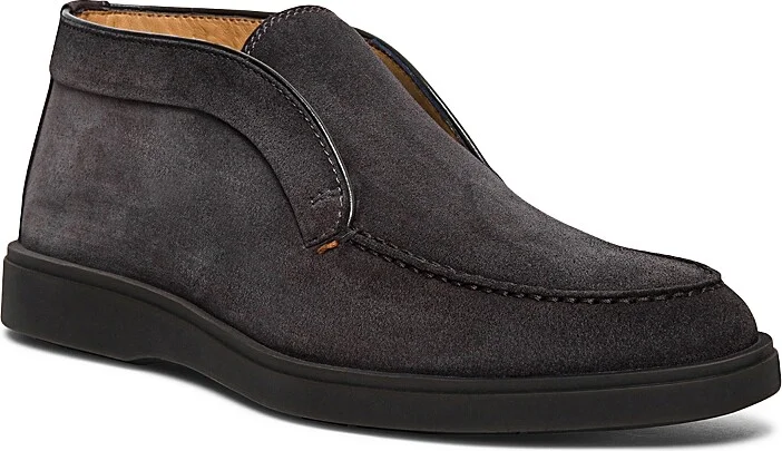 Santoni Men's Detroit Laceless Slip On Chukka Boots