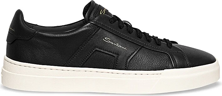 Santoni Men's Double Buckle Lace Up Sneakers