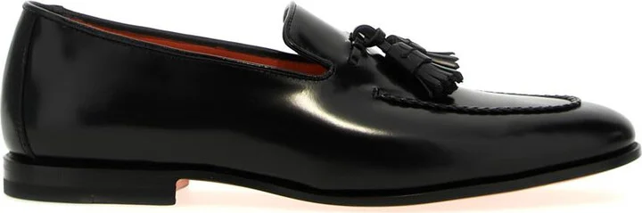 Santoni Nappa Leather Moccasins