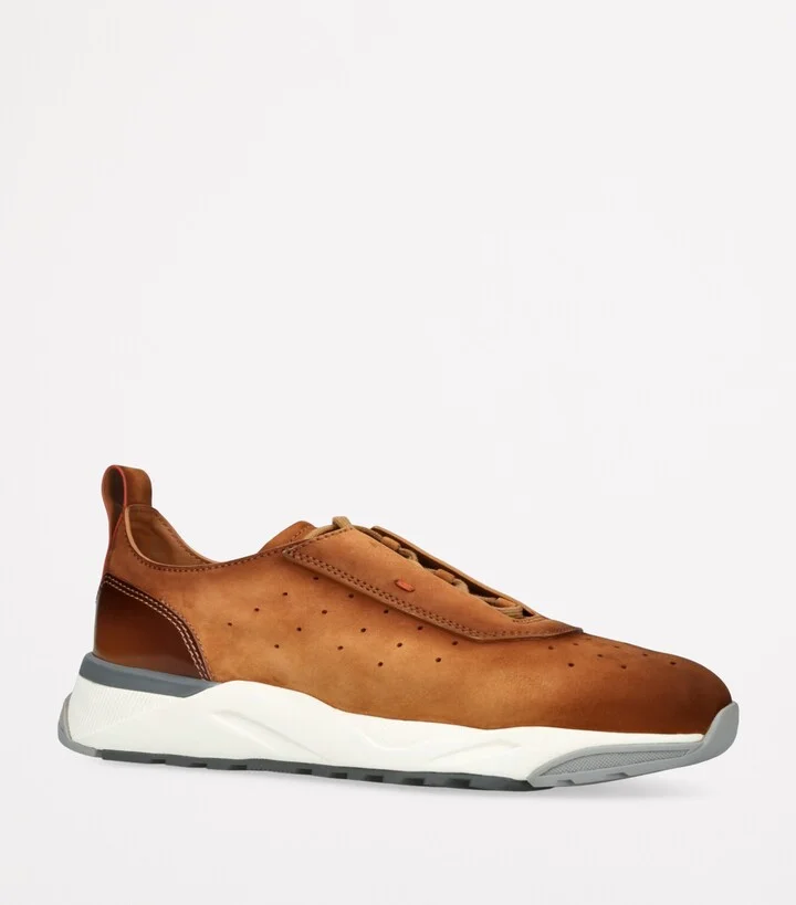 Santoni Nubuck Leather Innova Sneakers - Image 3
