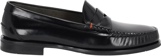 Santoni Penny Almond Toe Loafers