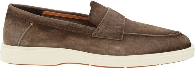 Santoni Revolve Eaam 21 Almond Toe Loafers