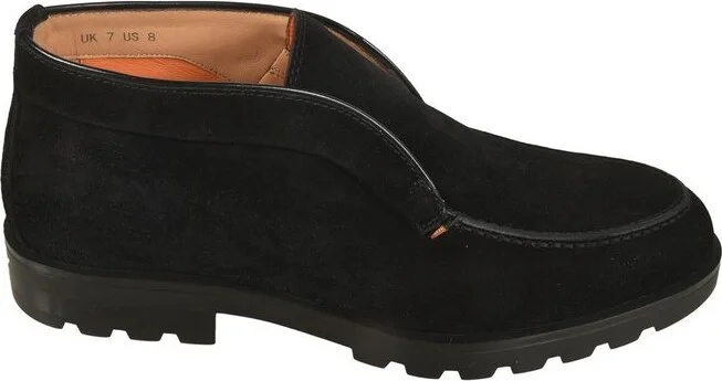 Santoni Round Toe Desert Boots