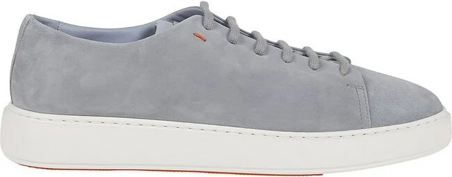 Santoni Round Toe Lace-Up Sneakers