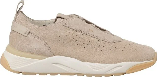 Santoni Round Toe Lace-Up Sneakers