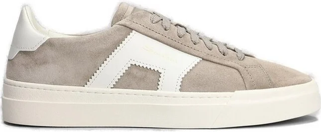 Santoni Round Toe Lace-Up Sneakers