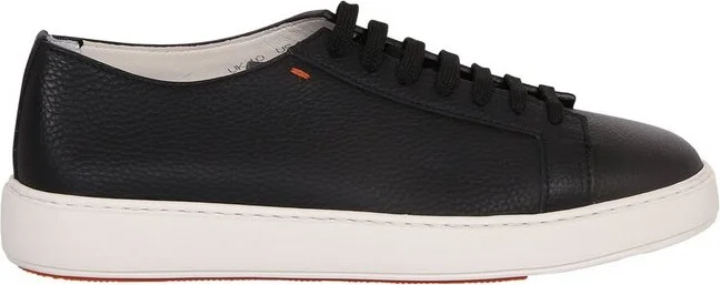 Santoni Round-Toe Lace-Up Sneakers