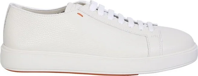Santoni Round-Toe Lace-Up Sneakers