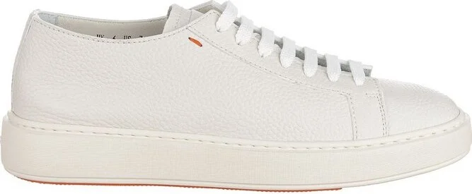 Santoni Round Toe Lace-Up Sneakers