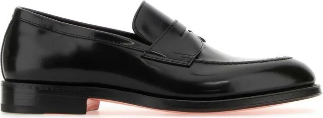 Santoni Round Toe Loafers