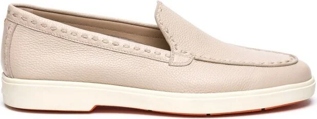 Santoni Round Toe Loafers