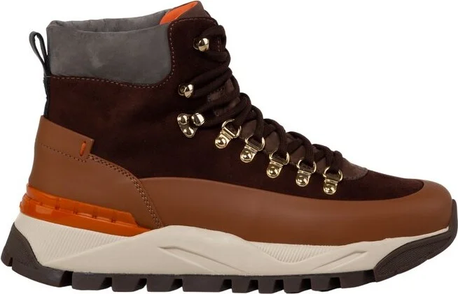 Santoni Round Toe Low-Top Boots