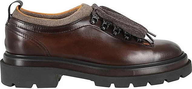 Santoni Round Toe Low-Top Shoes