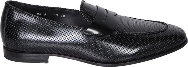 Santoni Round-Toe Slip-On Loafers