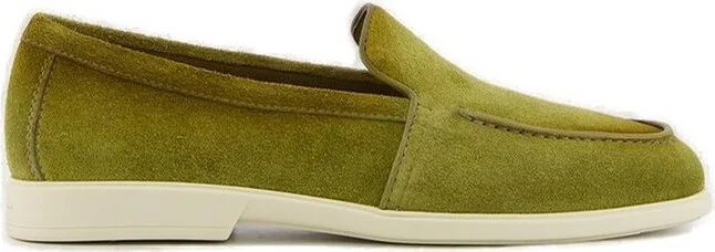 Santoni Round-Toe Slip-On Loafers