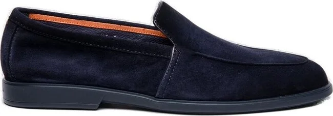 Santoni Round Toe Slip-On Loafers