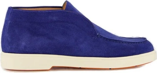 Santoni Round-Toe Slip-On Loafers