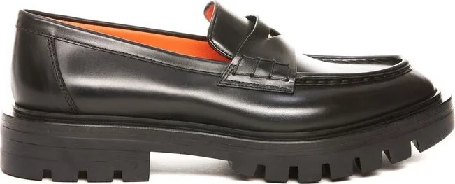 Santoni Round-Toe Slip-On Loafers