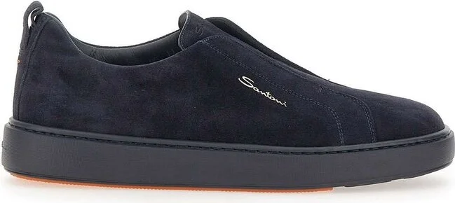 Santoni Round-Toe Slip-On Sneakers